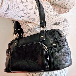 Wilsons Leather Vintage Y2k Black Shoulder Bag